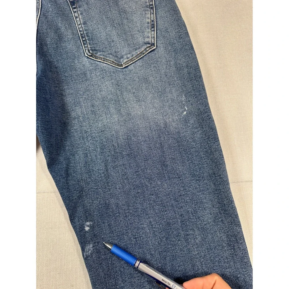 Banana Republic Mens‎ Straight Leg Jeans Medium Wash Blue Denim 34x30 Stretch